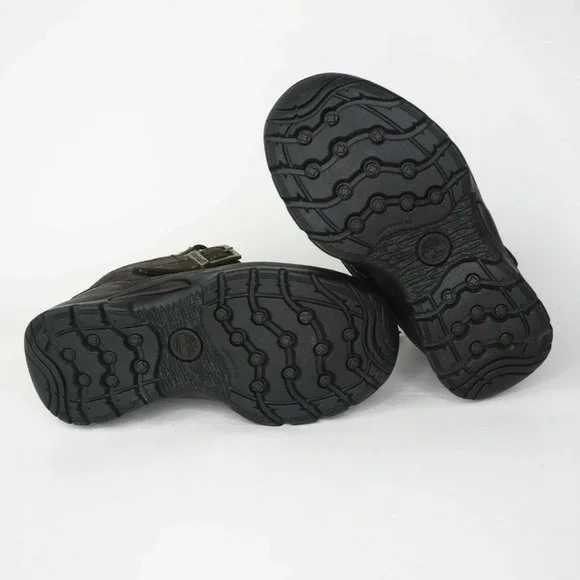 Timberland Mallard Winter Toddlers Boots Black Leather Brown Suede 33874 M - Picture 8 of 12